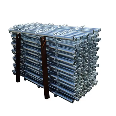 Hot dip galvanized European Standard disk lock steel tubular scaffolding system 